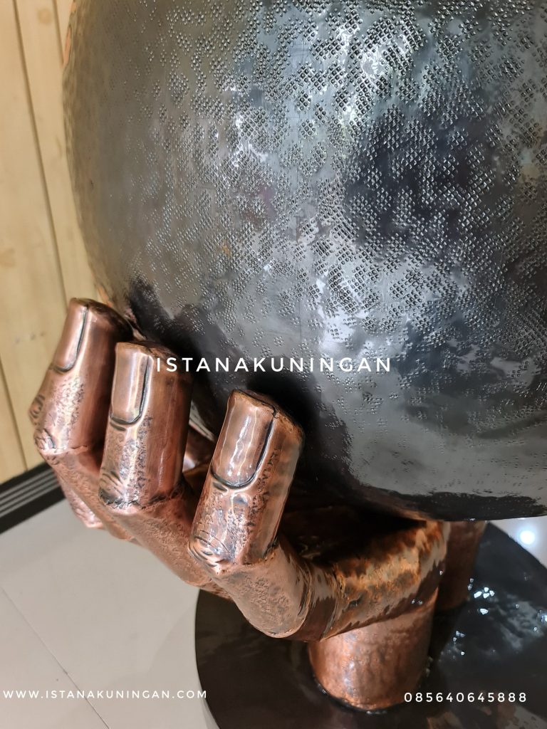 globe peta tembaga kuningan