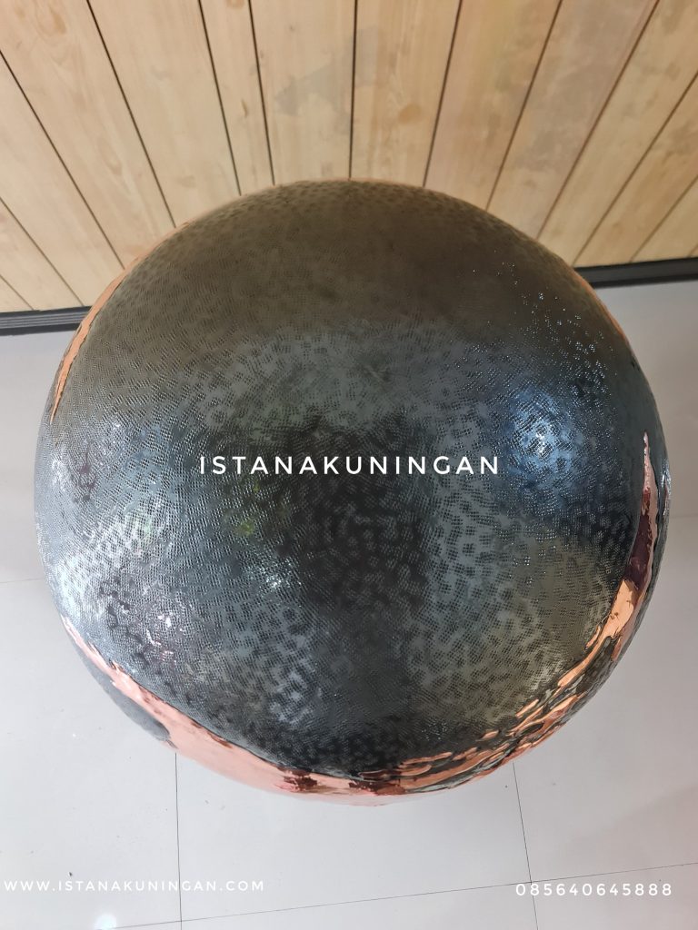 globe peta tembaga kuningan
