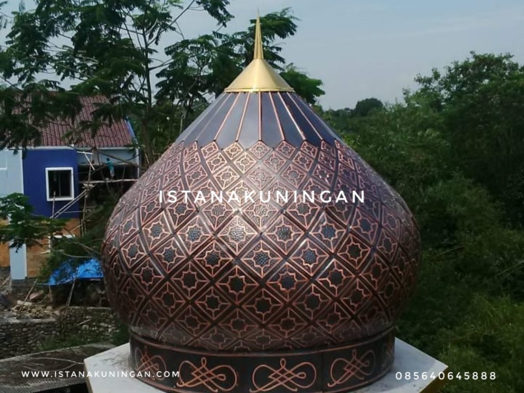 Kubah masjid tembaga kuningan