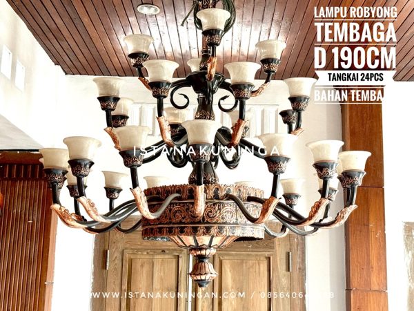 lampu joglo tembaga kuningan