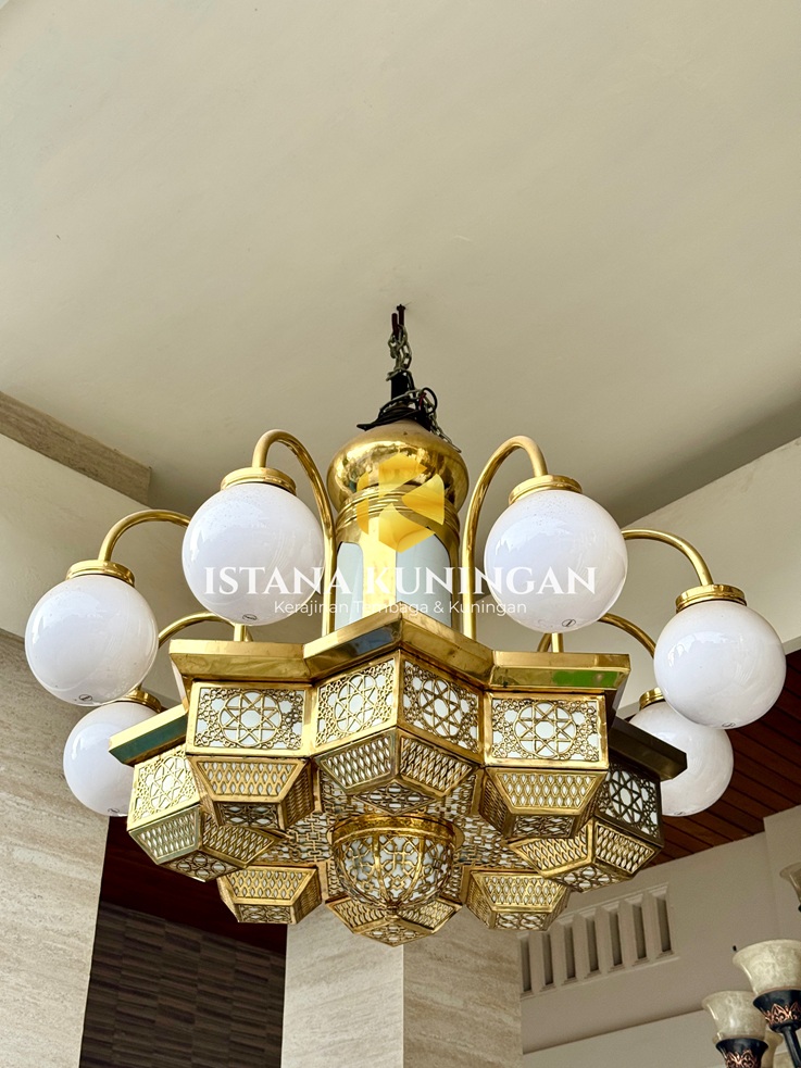 lampu masjid Bintang kuningan