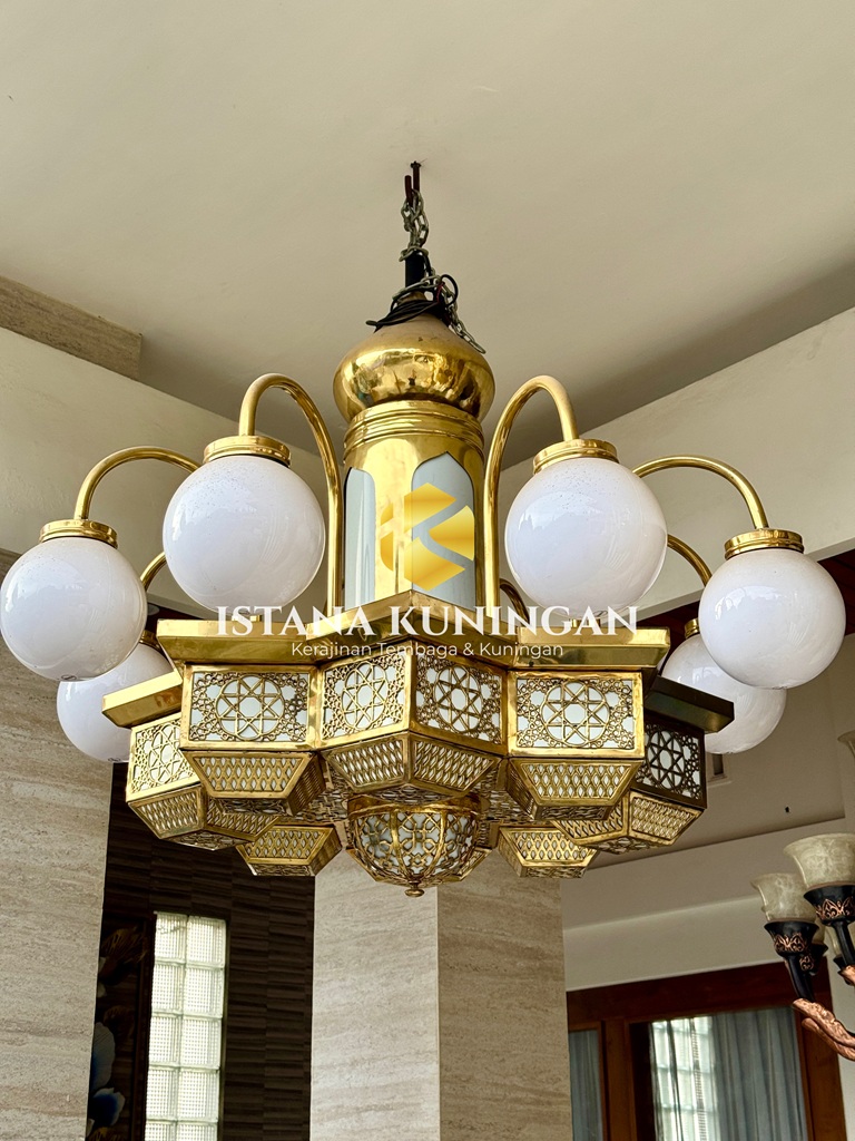 lampu masjid Bintang Tembaga