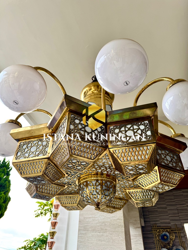 lampu masjid Bintang kuningan