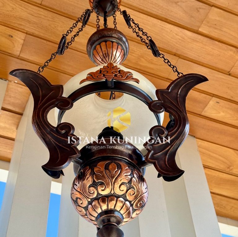 Lampu Gantung Jawa Klasik Tembaga Kuningan