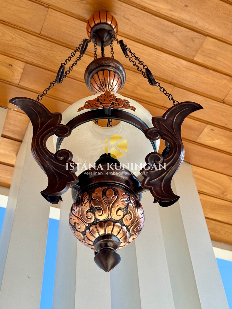 Lampu Gantung Jawa Klasik Tembaga Kuningan